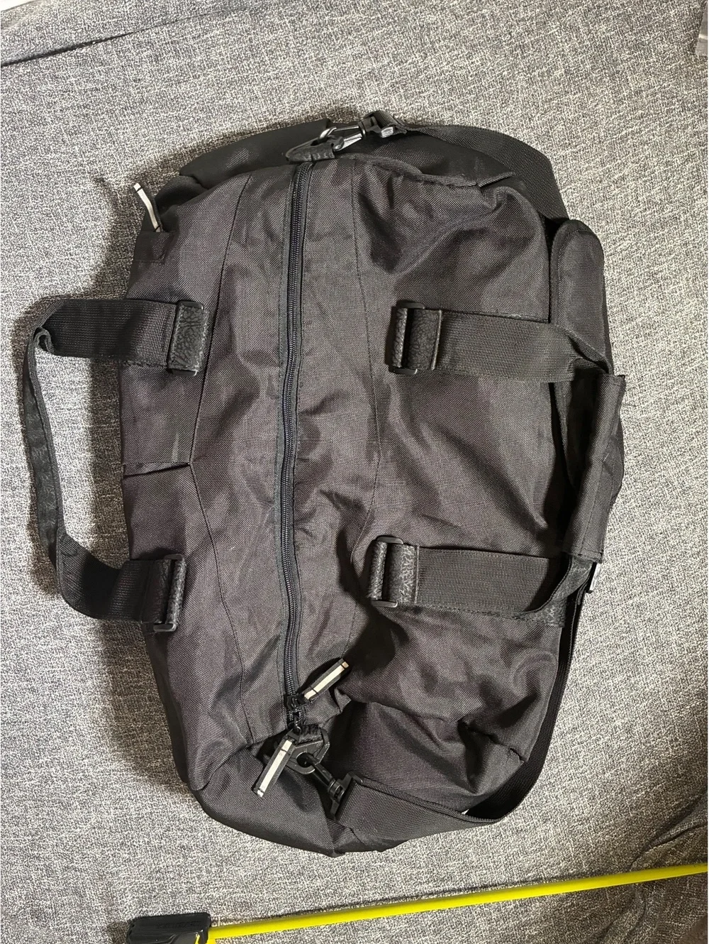 Jordan Brand Crossbody Duffle Bag Travel NBA Sports All Black Great Size